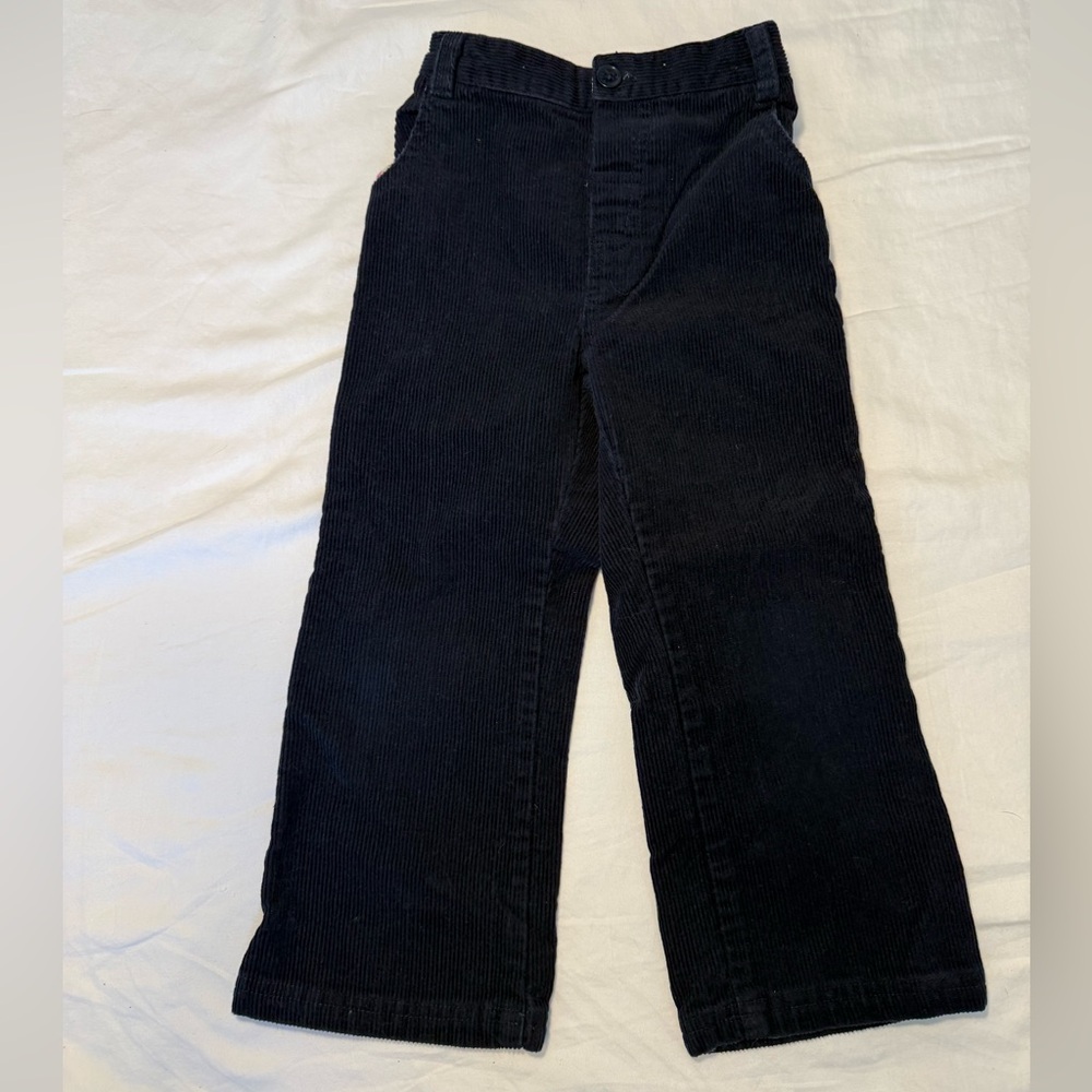 JoJo Maman Bébé Navy Corduroy Pants | Size 3–4Y | Adjustable Waist